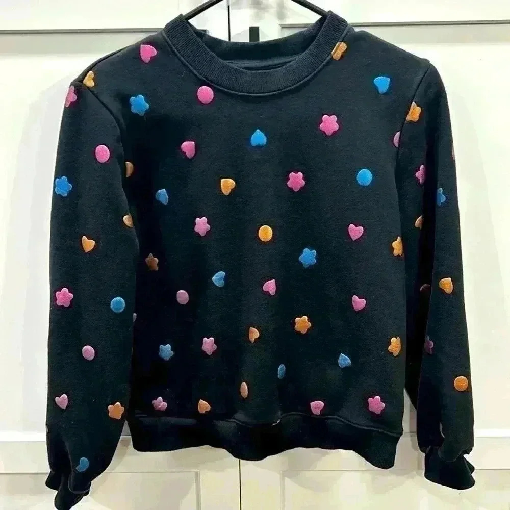 Ban.do You’re a Gem Balloon Sleeve Sweatshirt size girls Large.